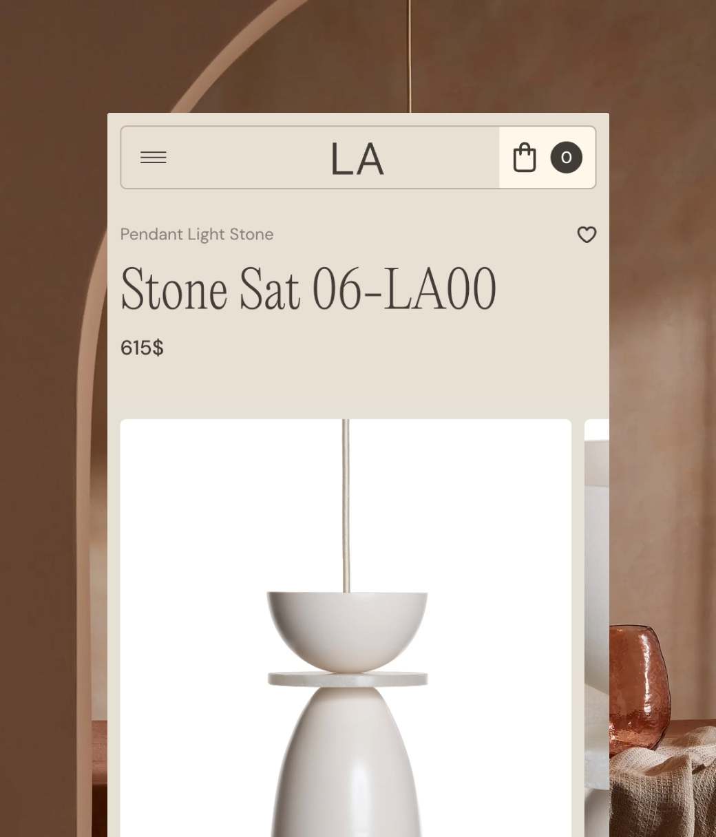Luminaire Authentik, eCommerce website